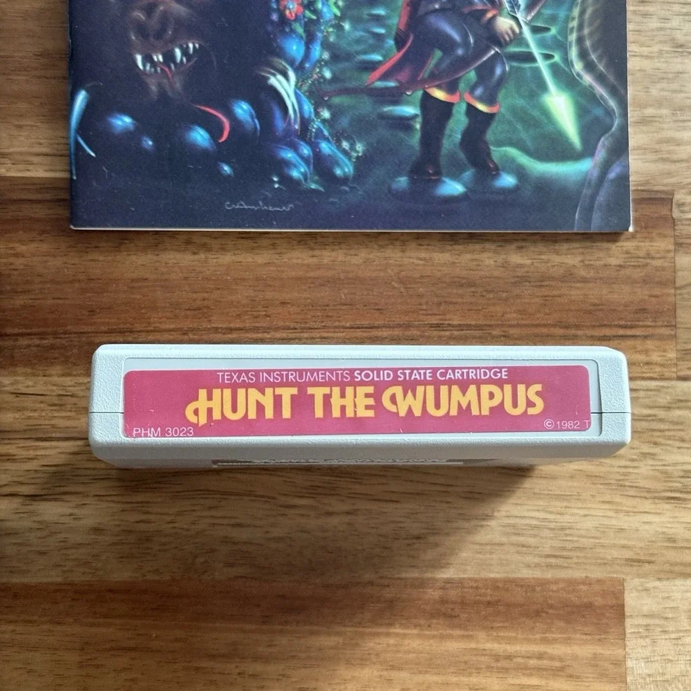 Hunt the Wumpus Texas Instruments TI-99/4a 1980 Complete In Box CIB Vintage